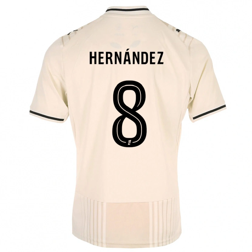 Danxen Kinder Pablo Hernandez #8 Altgold Schwarz Antikweiß Auswärtstrikot Trikot 2026/27 T-Shirt Schweiz