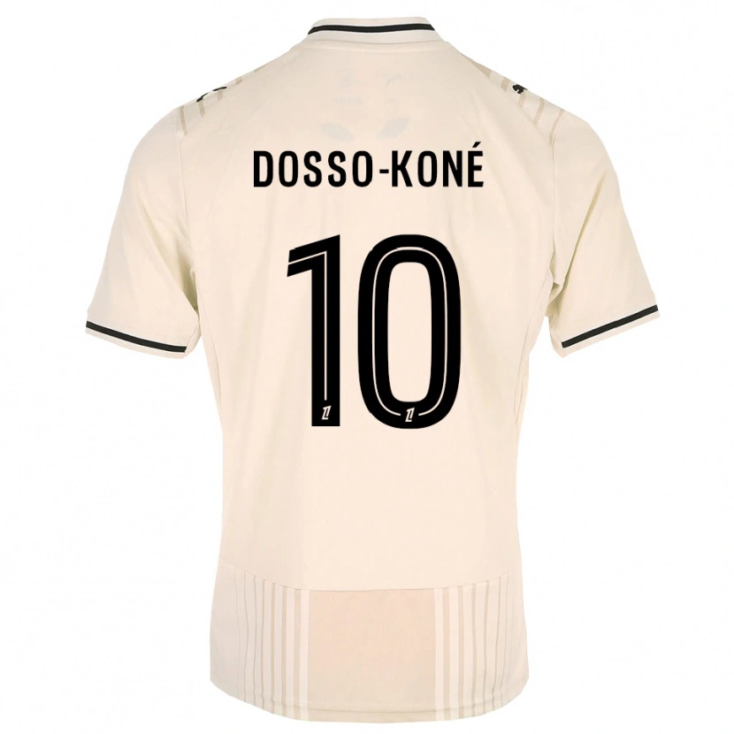 Danxen Kinder Namory Dosso-Koné #10 Altgold Schwarz Antikweiß Auswärtstrikot Trikot 2026/27 T-Shirt Schweiz