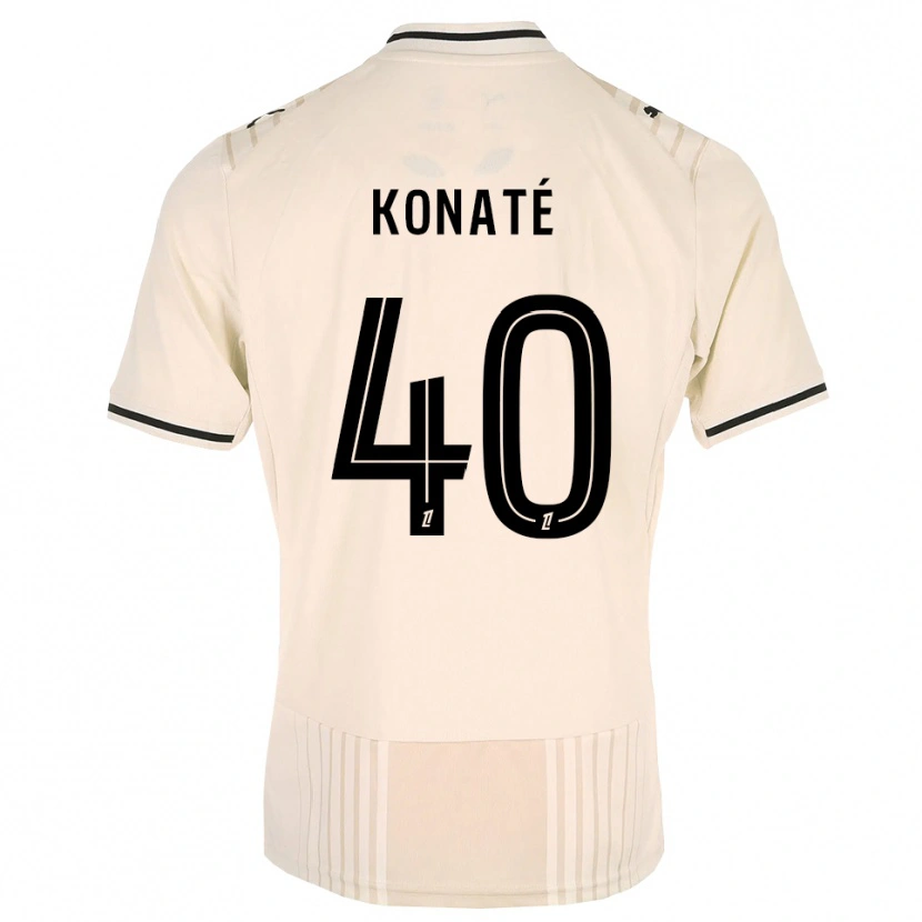 Danxen Kinder Hillel Konaté #40 Altgold Schwarz Antikweiß Auswärtstrikot Trikot 2026/27 T-Shirt Schweiz
