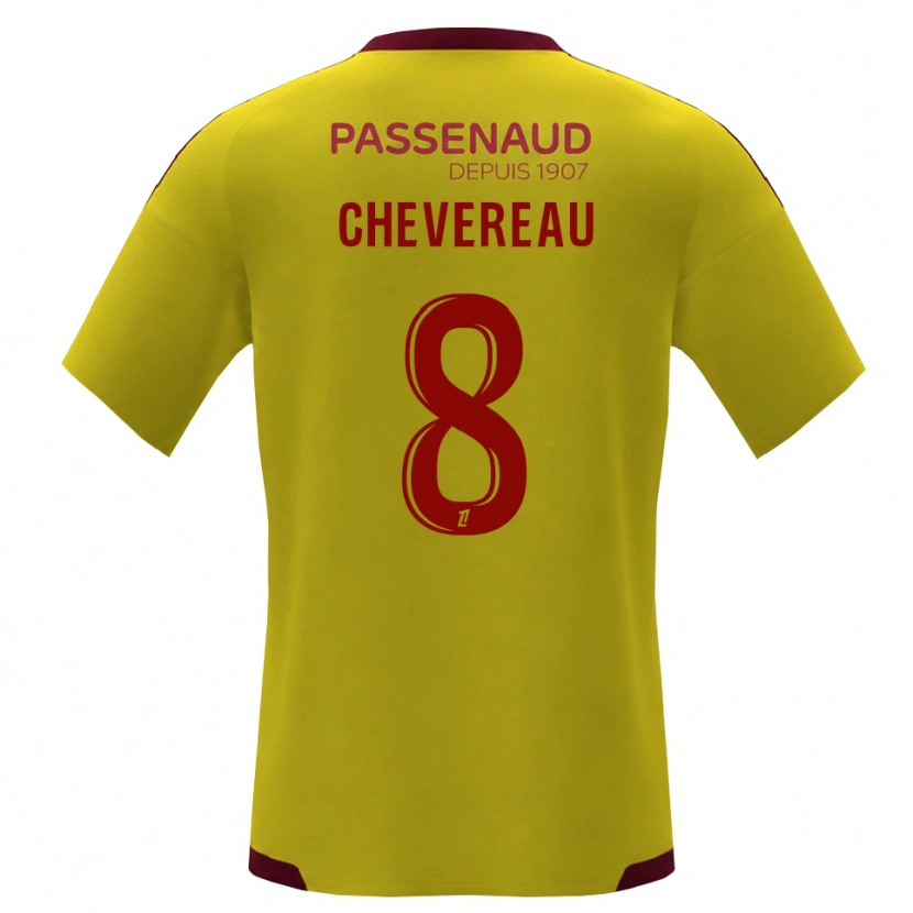 Danxen Kinder Arthur Chevereau #8 Gelb Rot Grün Auswärtstrikot Trikot 2026/27 T-Shirt Schweiz