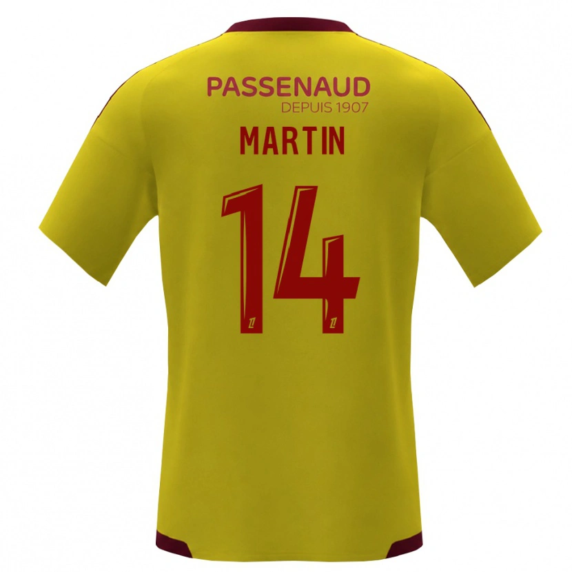 Danxen Kinder Lucas Martin #14 Gelb Rot Grün Auswärtstrikot Trikot 2026/27 T-Shirt Schweiz