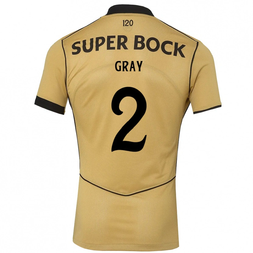 Danxen Kinder Jeneva Gray #2 Goldgelb Schwarz Auswärtstrikot Trikot 2026/27 T-Shirt Schweiz