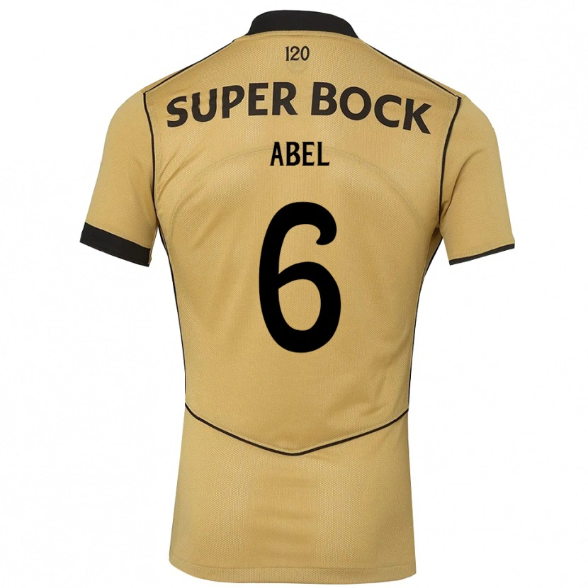 Danxen Kinder Luís Abel #6 Goldgelb Schwarz Auswärtstrikot Trikot 2026/27 T-Shirt Schweiz