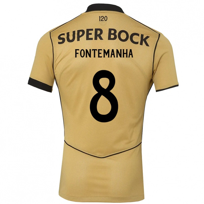 Danxen Kinder Rita Fontemanha #8 Goldgelb Schwarz Auswärtstrikot Trikot 2026/27 T-Shirt Schweiz