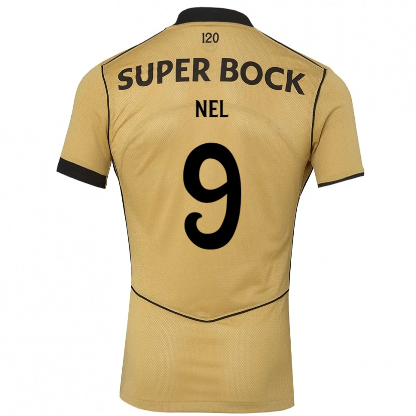 Danxen Kinder Rafael Nel #9 Goldgelb Schwarz Auswärtstrikot Trikot 2026/27 T-Shirt Schweiz