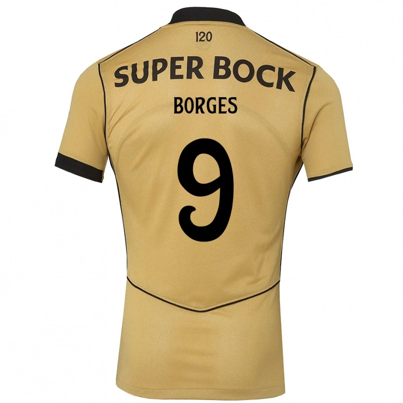 Danxen Kinder Ana Borges #9 Goldgelb Schwarz Auswärtstrikot Trikot 2026/27 T-Shirt Schweiz