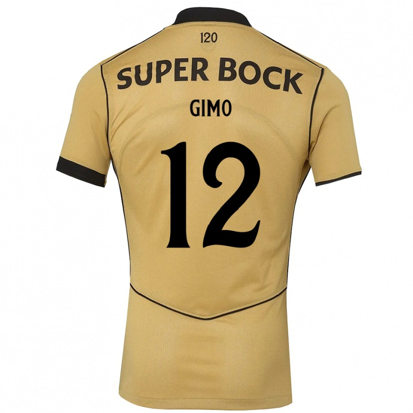 Danxen Kinder Tiago Gimo #12 Goldgelb Schwarz Auswärtstrikot Trikot 2026/27 T-Shirt Schweiz