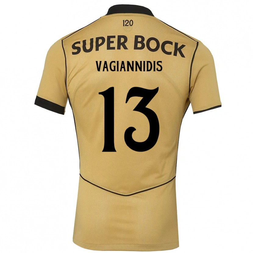 Danxen Kinder Georgios Vagiannidis #13 Goldgelb Schwarz Auswärtstrikot Trikot 2026/27 T-Shirt Schweiz