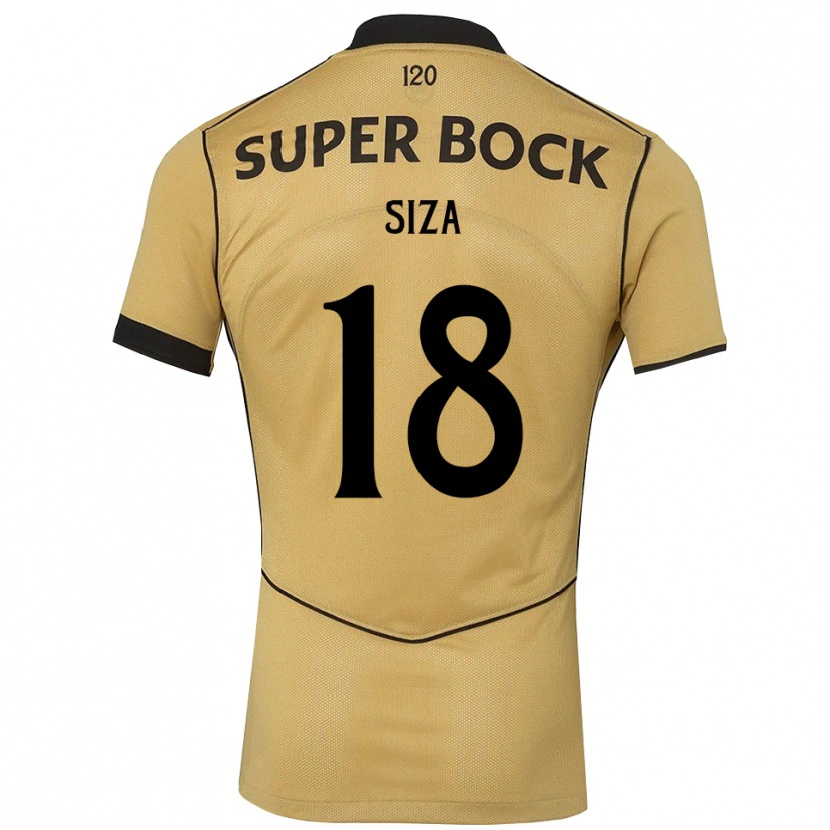 Danxen Kinder Sergio Siza #18 Goldgelb Schwarz Auswärtstrikot Trikot 2026/27 T-Shirt Schweiz