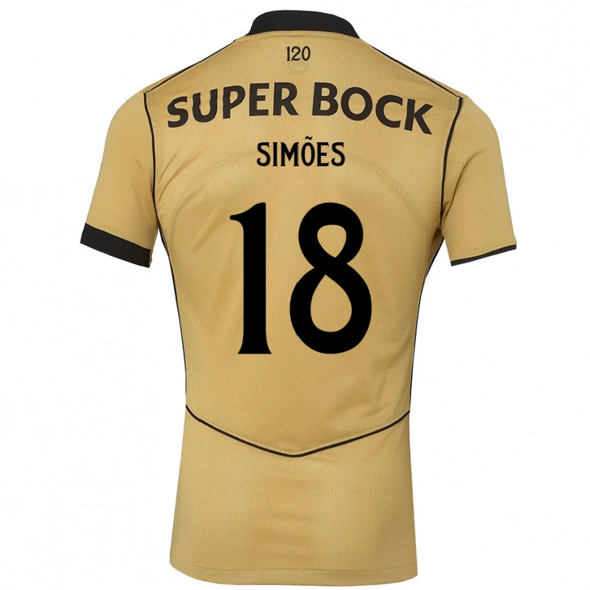 Danxen Kinder Francisco Simões #18 Goldgelb Schwarz Auswärtstrikot Trikot 2026/27 T-Shirt Schweiz