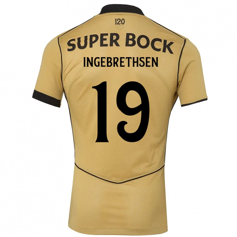 Danxen Kinder Erik Ingebrethsen #19 Goldgelb Schwarz Auswärtstrikot Trikot 2026/27 T-Shirt Schweiz