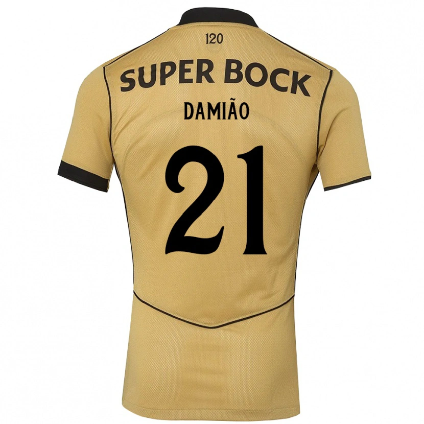 Danxen Kinder Leonardo Damião #21 Goldgelb Schwarz Auswärtstrikot Trikot 2026/27 T-Shirt Schweiz