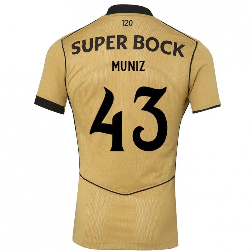 Danxen Kinder João Muniz #43 Goldgelb Schwarz Auswärtstrikot Trikot 2026/27 T-Shirt Schweiz