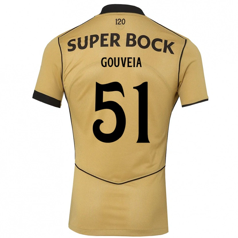 Danxen Kinder Miguel Gouveia #51 Goldgelb Schwarz Auswärtstrikot Trikot 2026/27 T-Shirt Schweiz