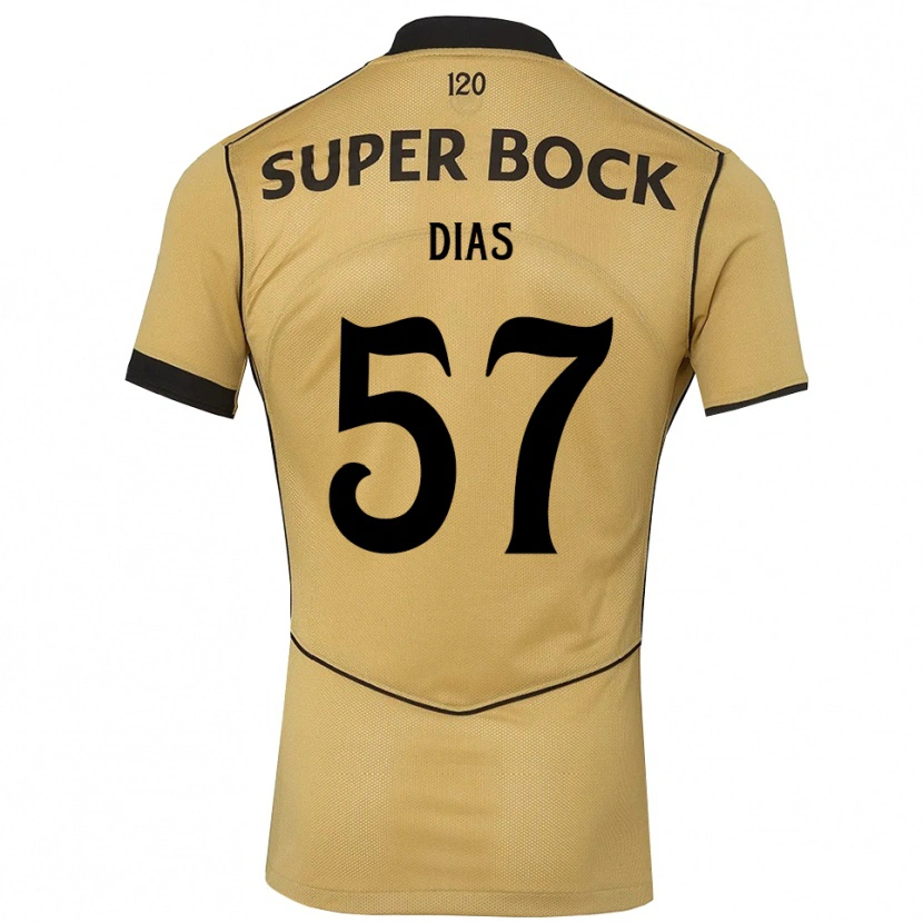 Danxen Kinder Lucas Dias #57 Goldgelb Schwarz Auswärtstrikot Trikot 2026/27 T-Shirt Schweiz