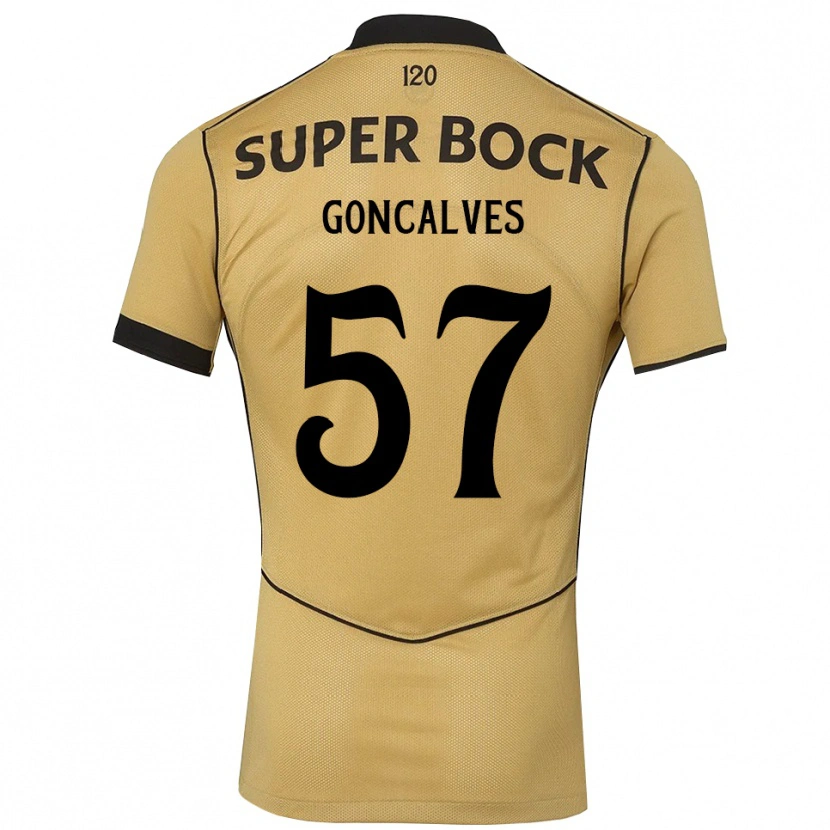 Danxen Kinder Inês Gonçalves #57 Goldgelb Schwarz Auswärtstrikot Trikot 2026/27 T-Shirt Schweiz