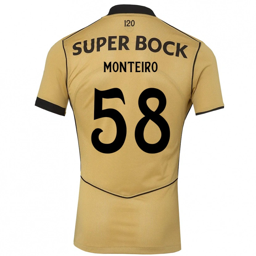 Danxen Kinder David Monteiro #58 Goldgelb Schwarz Auswärtstrikot Trikot 2026/27 T-Shirt Schweiz