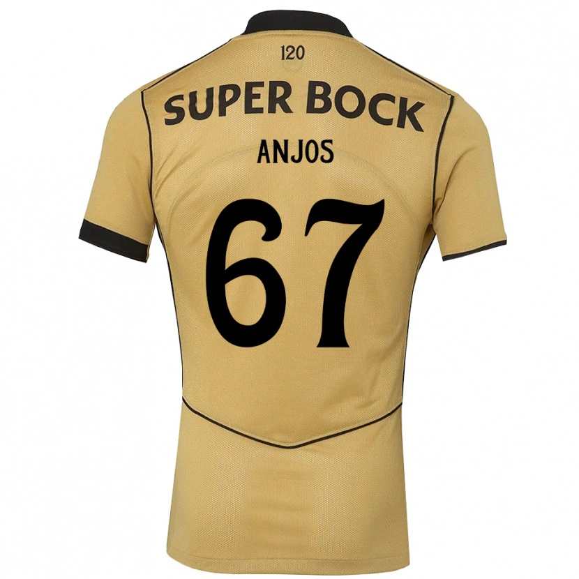 Danxen Kinder Lucas Anjos #67 Goldgelb Schwarz Auswärtstrikot Trikot 2026/27 T-Shirt Schweiz