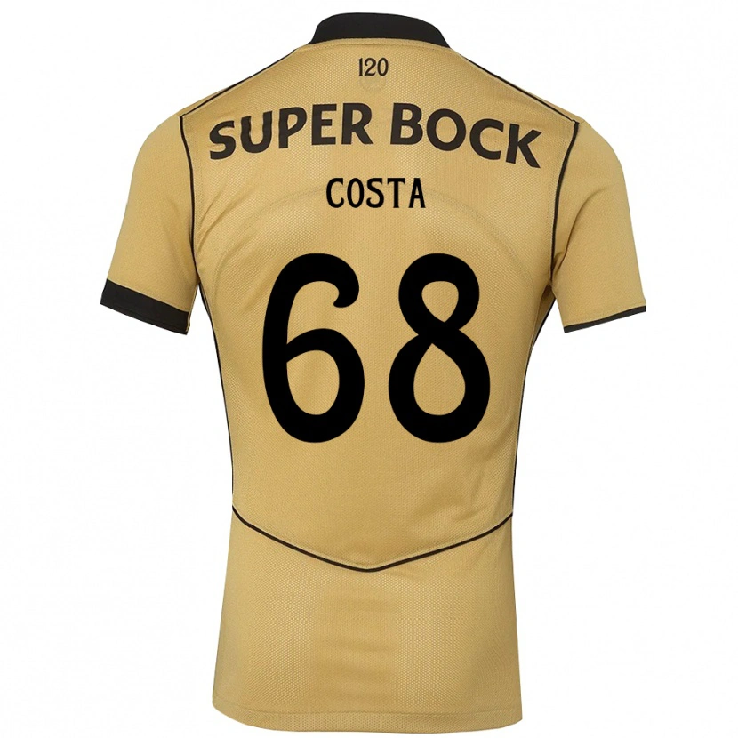 Danxen Kinder Daniel Costa #68 Goldgelb Schwarz Auswärtstrikot Trikot 2026/27 T-Shirt Schweiz