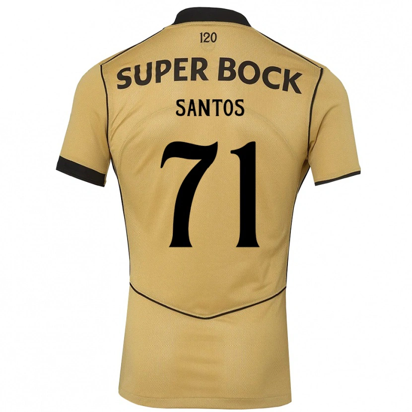 Danxen Kinder Denilson Santos #71 Goldgelb Schwarz Auswärtstrikot Trikot 2026/27 T-Shirt Schweiz