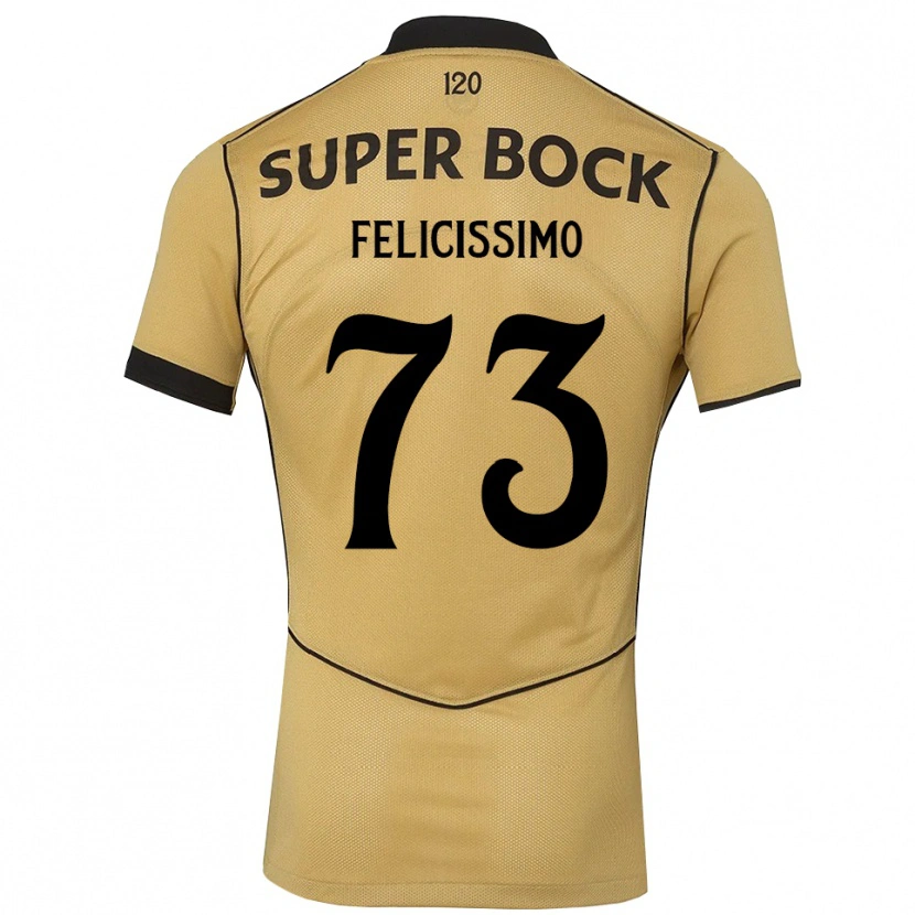 Danxen Kinder Eduardo Felicíssimo #73 Goldgelb Schwarz Auswärtstrikot Trikot 2026/27 T-Shirt Schweiz