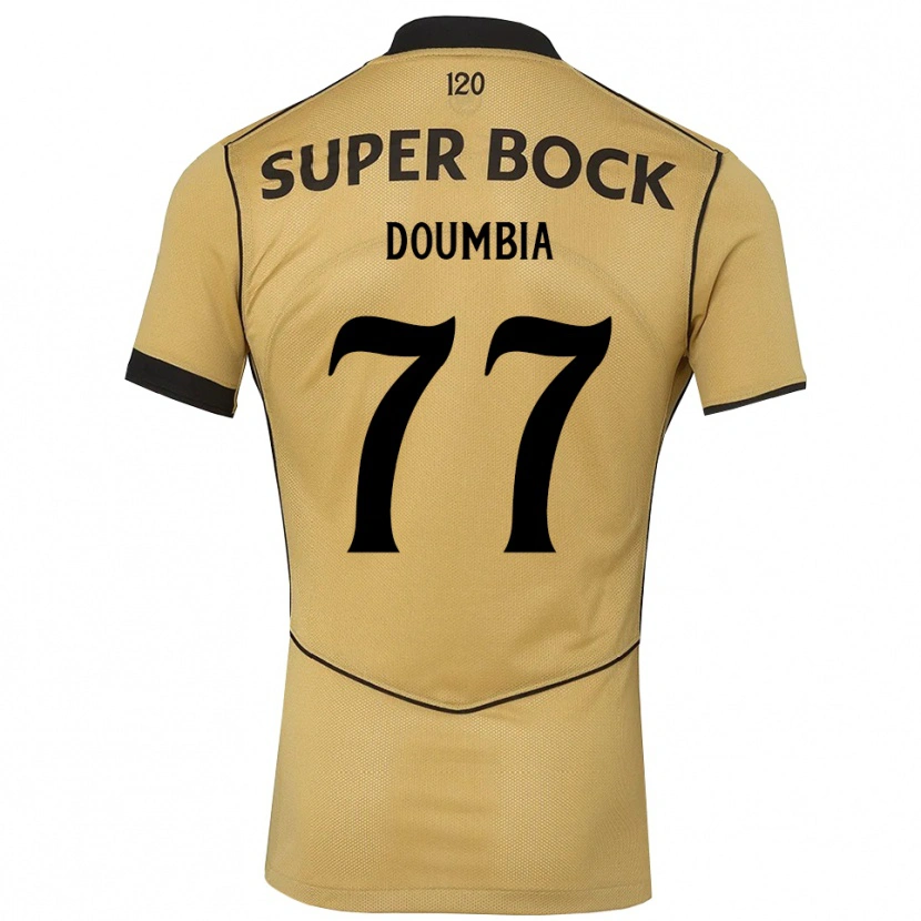 Danxen Kinder Issa Doumbia #77 Goldgelb Schwarz Auswärtstrikot Trikot 2026/27 T-Shirt Schweiz