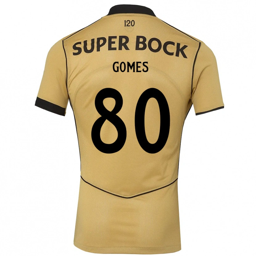 Danxen Kinder Luís Gomes #80 Goldgelb Schwarz Auswärtstrikot Trikot 2026/27 T-Shirt Schweiz