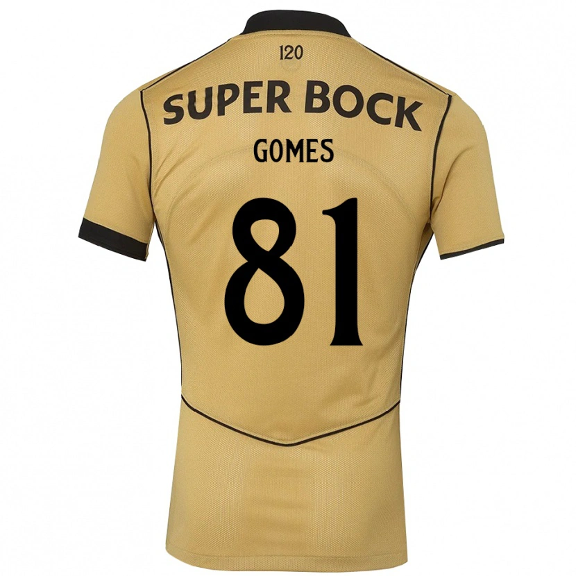 Danxen Kinder Salvador Gomes #81 Goldgelb Schwarz Auswärtstrikot Trikot 2026/27 T-Shirt Schweiz