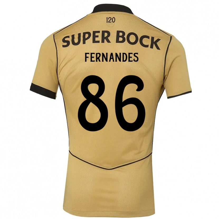 Danxen Kinder Emanuel Fernandes #86 Goldgelb Schwarz Auswärtstrikot Trikot 2026/27 T-Shirt Schweiz