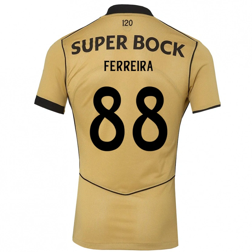 Danxen Kinder Tiago Ferreira #88 Goldgelb Schwarz Auswärtstrikot Trikot 2026/27 T-Shirt Schweiz