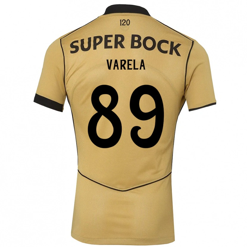 Danxen Kinder Leonardo Varela #89 Goldgelb Schwarz Auswärtstrikot Trikot 2026/27 T-Shirt Schweiz