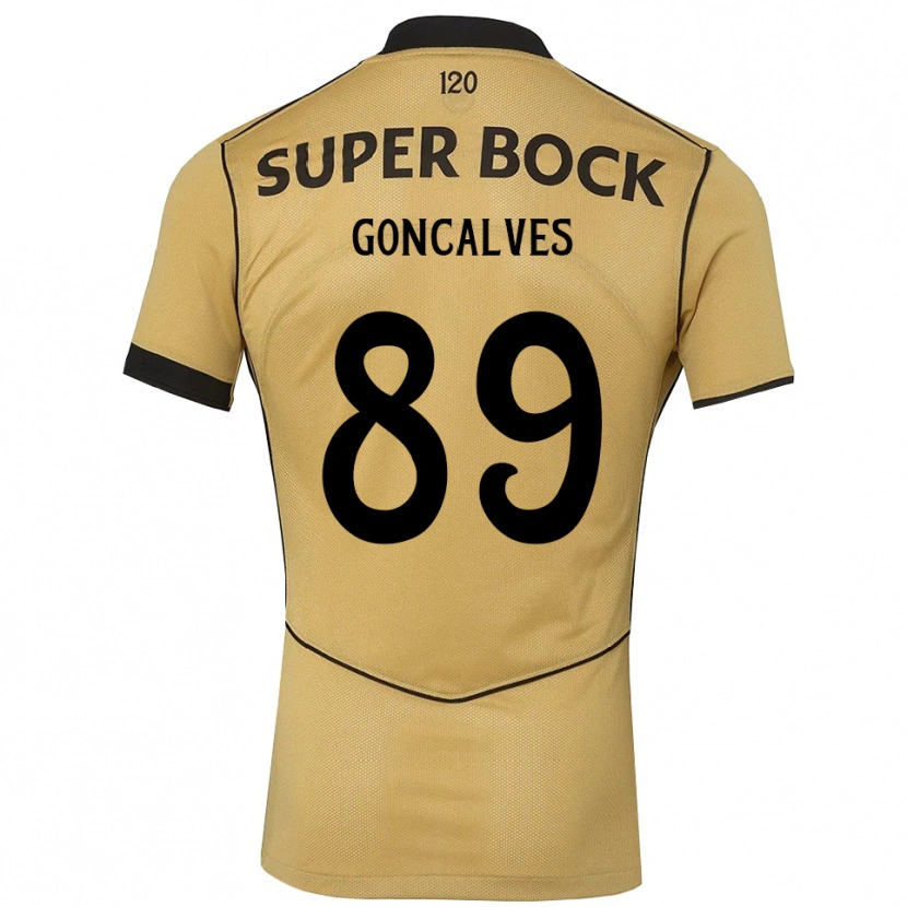 Danxen Kinder Andre Goncalves #89 Goldgelb Schwarz Auswärtstrikot Trikot 2026/27 T-Shirt Schweiz
