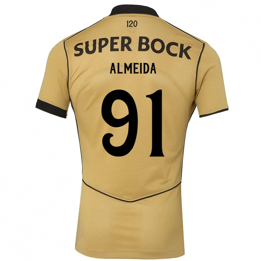 Danxen Kinder Miguel Almeida #91 Goldgelb Schwarz Auswärtstrikot Trikot 2026/27 T-Shirt Schweiz