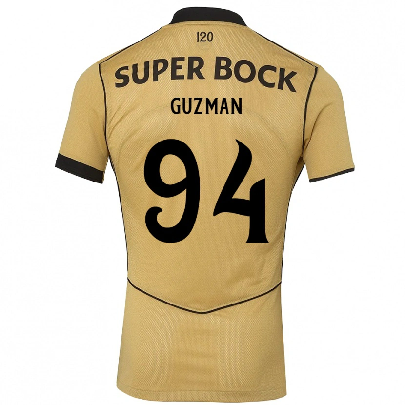 Danxen Kinder Víctor Guzmán #94 Goldgelb Schwarz Auswärtstrikot Trikot 2026/27 T-Shirt Schweiz