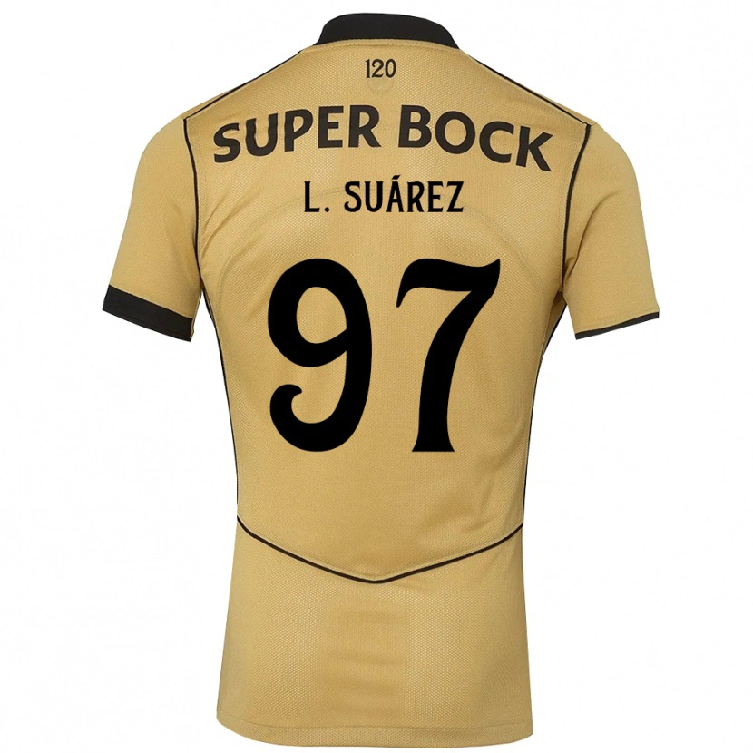 Danxen Kinder Luis Suárez #97 Goldgelb Schwarz Auswärtstrikot Trikot 2026/27 T-Shirt Schweiz