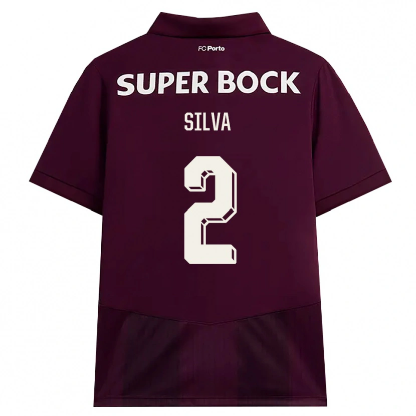 Danxen Kinder Marco Silva #2 Burgund Weiß Auswärtstrikot Trikot 2026/27 T-Shirt Schweiz