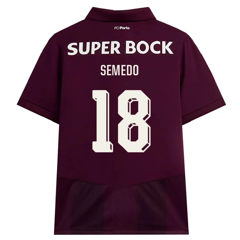 Danxen Kinder Adriana Semedo #18 Burgund Weiß Auswärtstrikot Trikot 2026/27 T-Shirt Schweiz