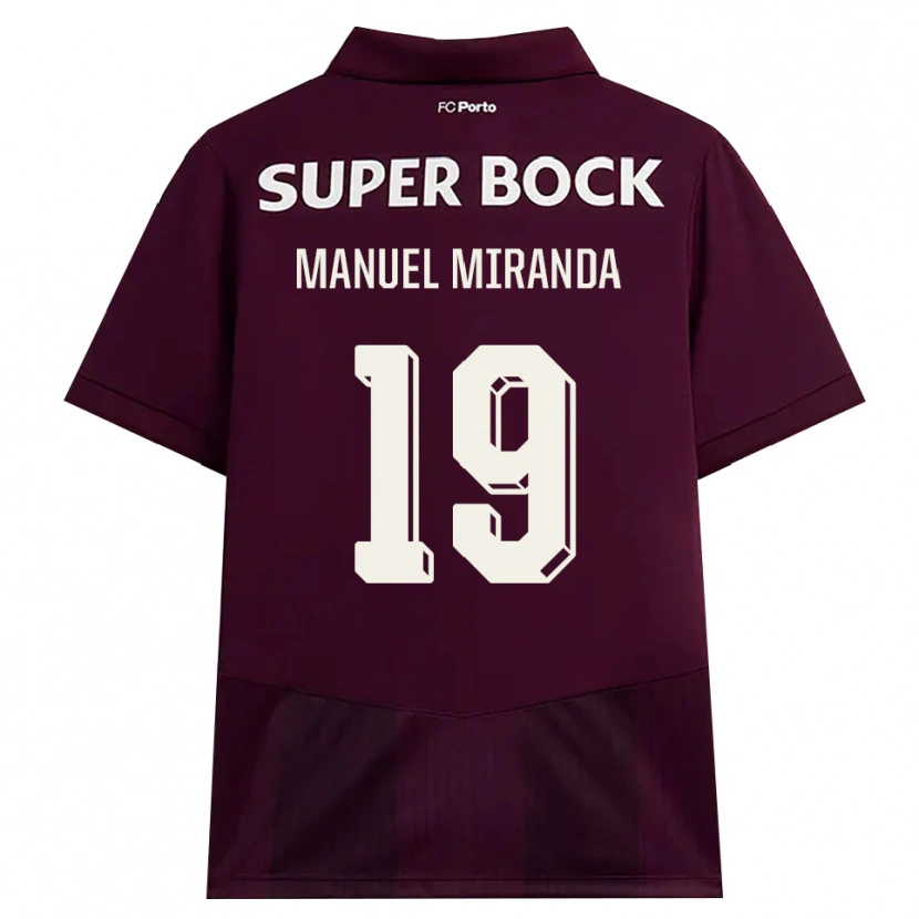 Danxen Kinder Manuel Miranda #19 Burgund Weiß Auswärtstrikot Trikot 2026/27 T-Shirt Schweiz