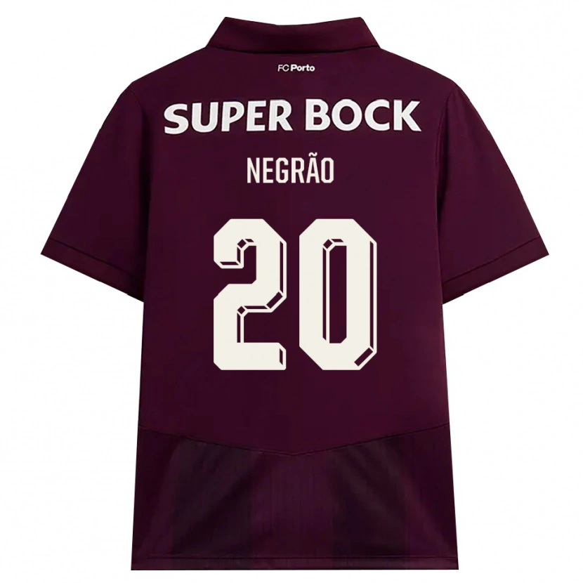 Danxen Kinder Maria Negrão #20 Burgund Weiß Auswärtstrikot Trikot 2026/27 T-Shirt Schweiz