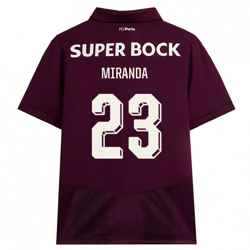 Danxen Kinder João Miranda #23 Burgund Weiß Auswärtstrikot Trikot 2026/27 T-Shirt Schweiz