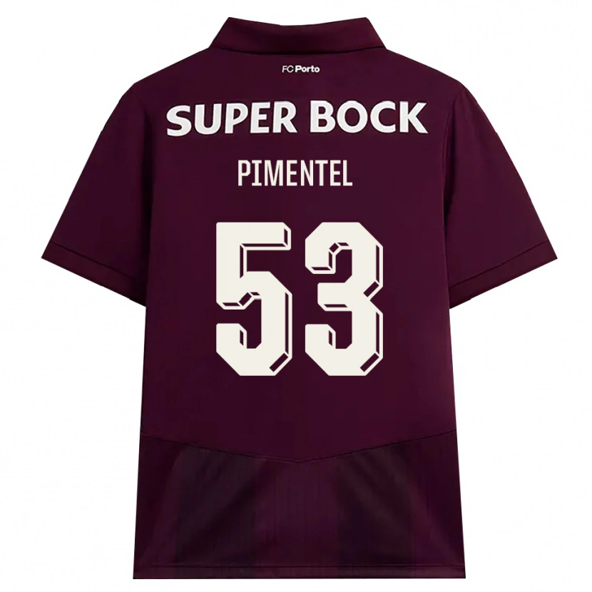 Danxen Kinder Eric Pimentel #53 Burgund Weiß Auswärtstrikot Trikot 2026/27 T-Shirt Schweiz