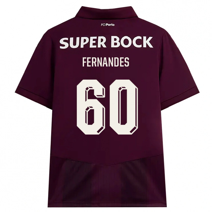 Danxen Kinder Francisco Fernandes #60 Burgund Weiß Auswärtstrikot Trikot 2026/27 T-Shirt Schweiz