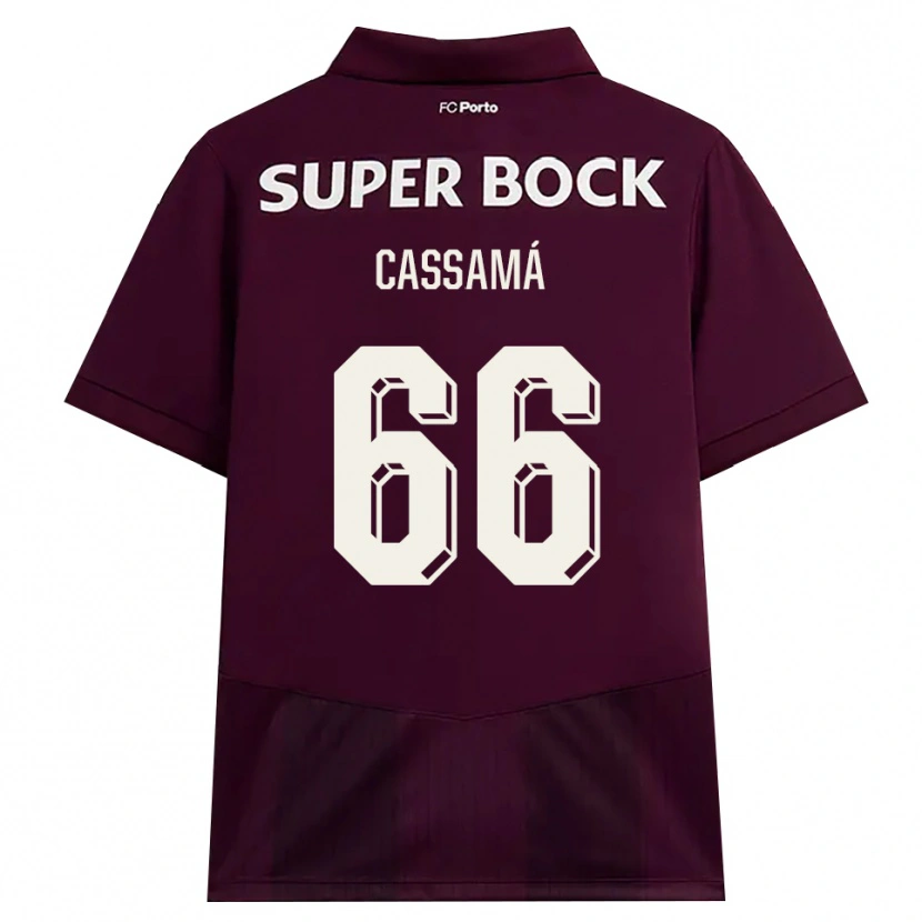 Danxen Kinder Adramane Cassamá #66 Burgund Weiß Auswärtstrikot Trikot 2026/27 T-Shirt Schweiz