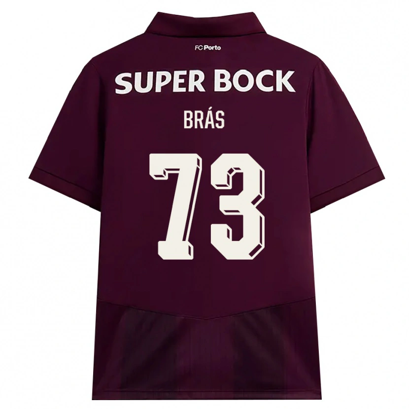 Danxen Kinder Gabriel Brás #73 Burgund Weiß Auswärtstrikot Trikot 2026/27 T-Shirt Schweiz