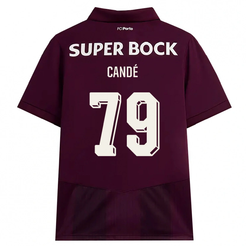 Danxen Kinder Umaro Candé #79 Burgund Weiß Auswärtstrikot Trikot 2026/27 T-Shirt Schweiz