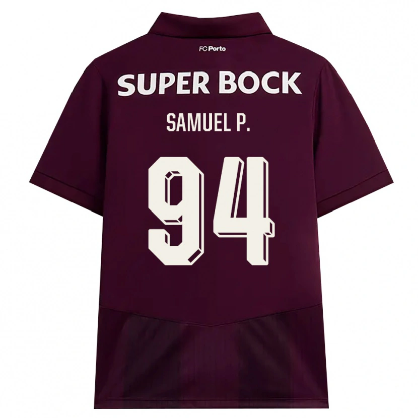 Danxen Kinder Samuel #94 Burgund Weiß Auswärtstrikot Trikot 2026/27 T-Shirt Schweiz