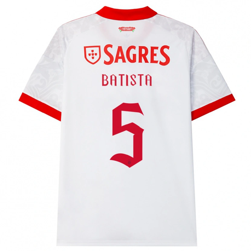 Danxen Kinder Ricardo Batista #5 Weiß Rot Gelb Auswärtstrikot Trikot 2026/27 T-Shirt Schweiz
