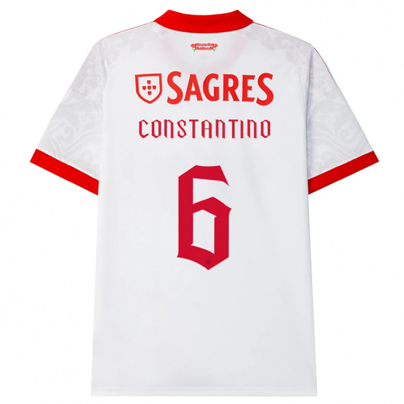 Danxen Kinder Simão Constantino #6 Weiß Rot Gelb Auswärtstrikot Trikot 2026/27 T-Shirt Schweiz