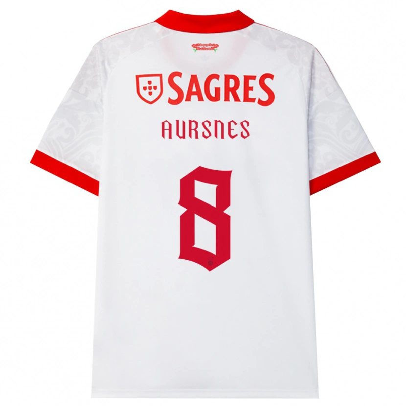Danxen Kinder Fredrik Aursnes #8 Weiß Rot Gelb Auswärtstrikot Trikot 2026/27 T-Shirt Schweiz