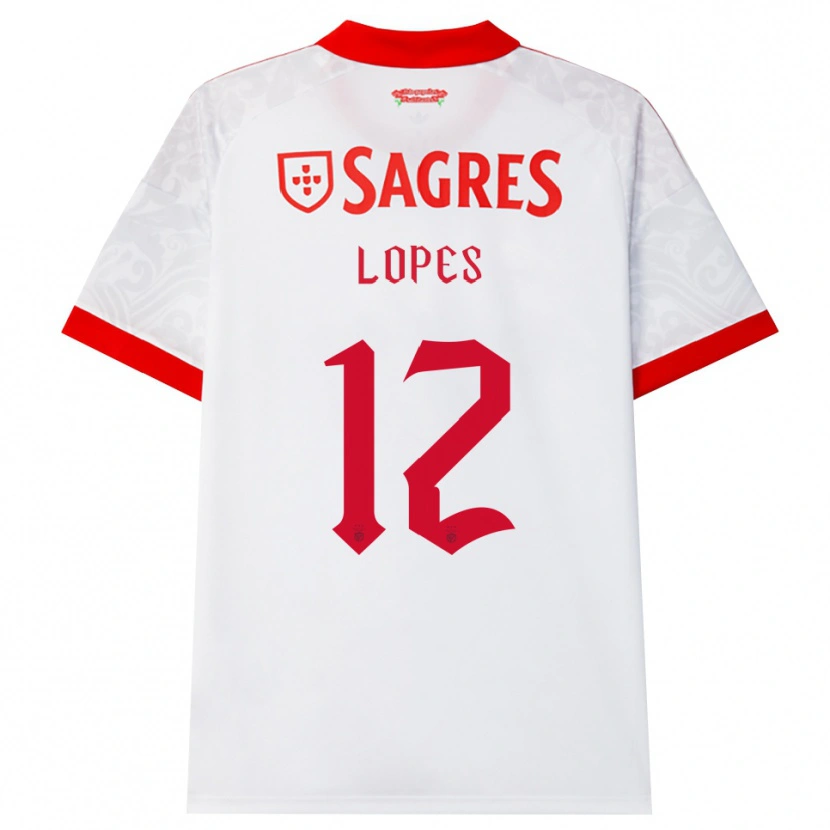 Danxen Kinder Leonardo Lopes #12 Weiß Rot Gelb Auswärtstrikot Trikot 2026/27 T-Shirt Schweiz